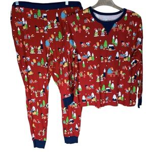 New Women's Sz 1X Wondershop 2 Piece Sleepwear Pajamas Christmas